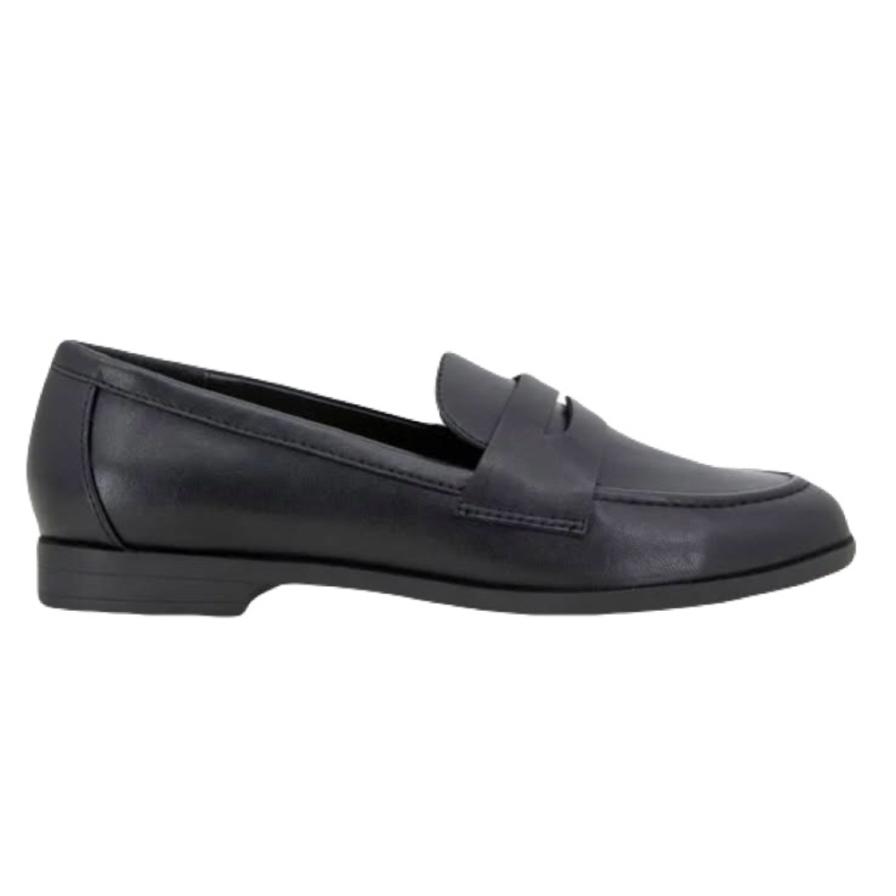 Kensie Ladies Penny Black Loafers - Picture 2 of 7
